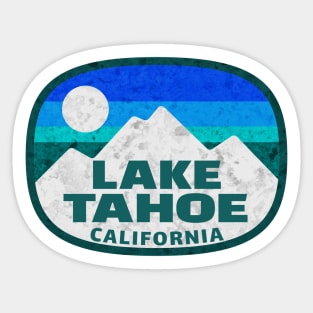 Lake Tahoe California Skiing Mountains Ski Boating Hiking Sticker